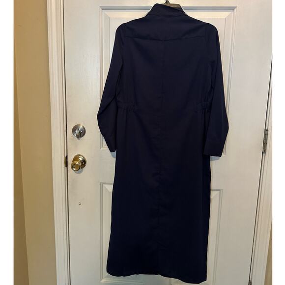 Pomander Place Dress Womens Small Blue Admiral Anderson Button Tuckernuck Blue - Picture 3 of 5